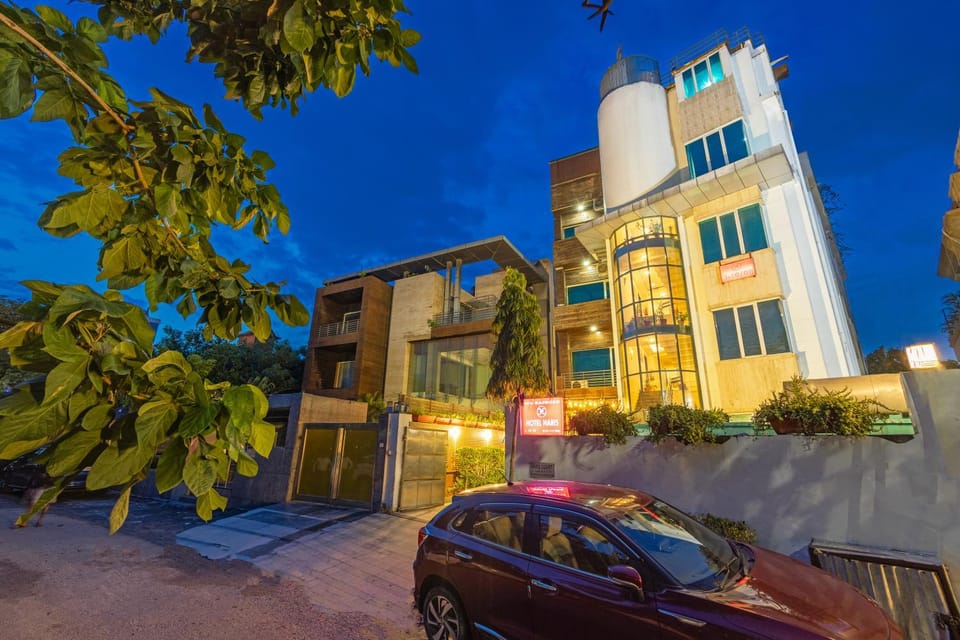 Property building, Night, Parking
