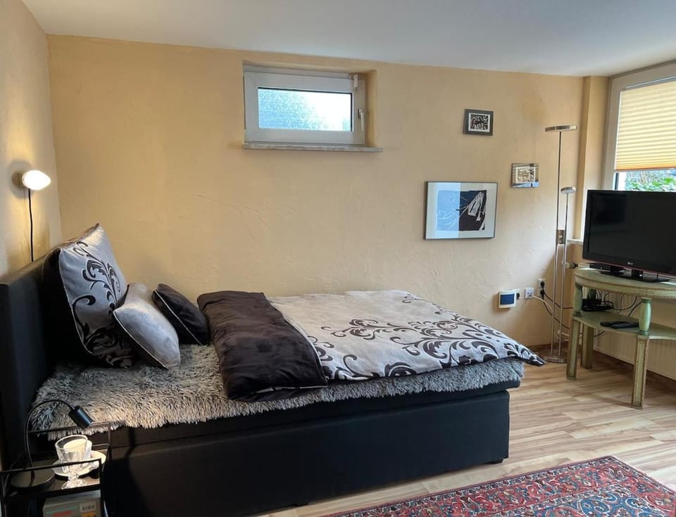 Bed, TV and multimedia, Photo of the whole room, Evening entertainment, Bedroom