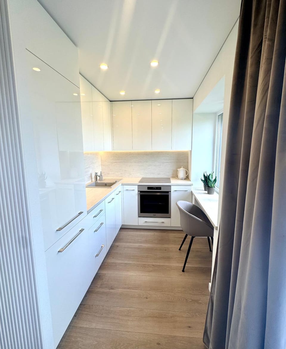 Kitchen or kitchenette, Dining area, stove