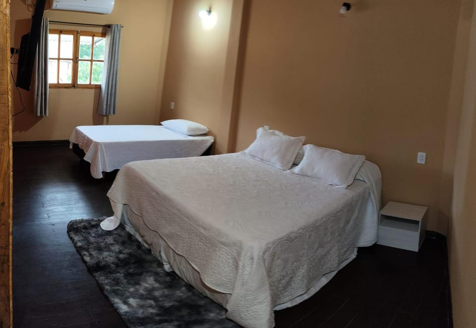 Bed, air conditioner