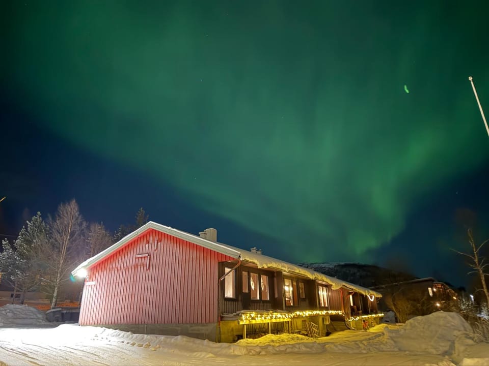 Property building, Night, Natural landscape, Winter
