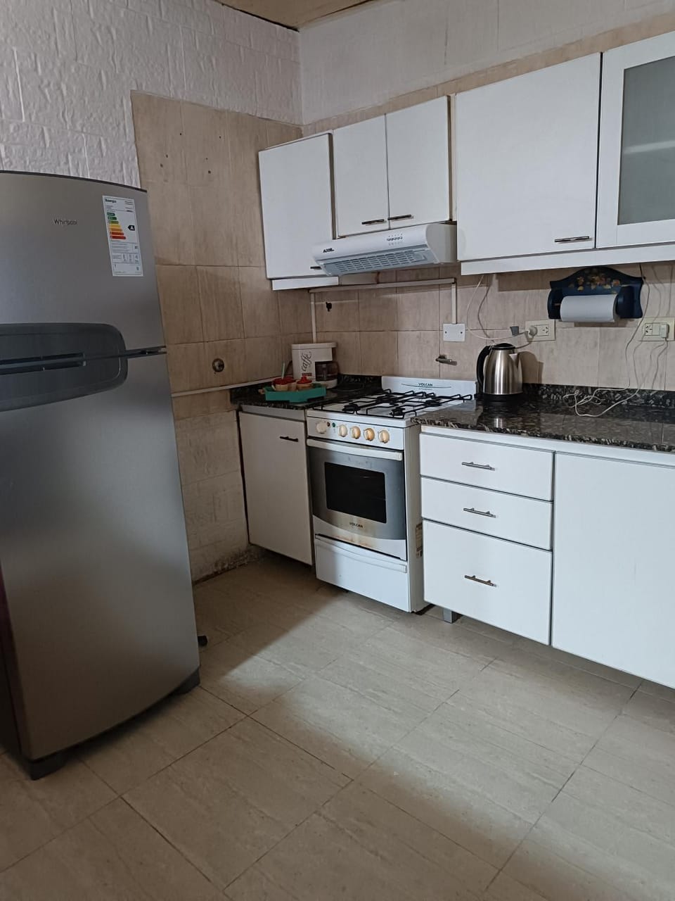 Kitchen or kitchenette, oven, stove