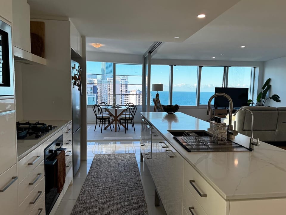 City view, Sea view, kitchen