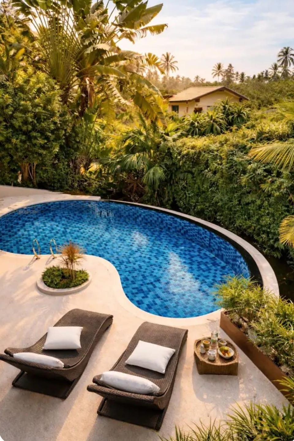 Natural landscape, Garden view, Swimming pool