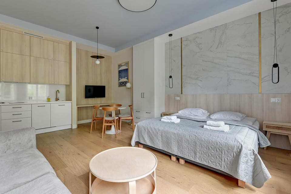 Bed, TV and multimedia, Kitchen or kitchenette, Living room, Photo of the whole room, Bedroom, dishwasher, internet, internet, pet friendly, pet friendly, towels, wardrobe, air conditioner, air conditioner