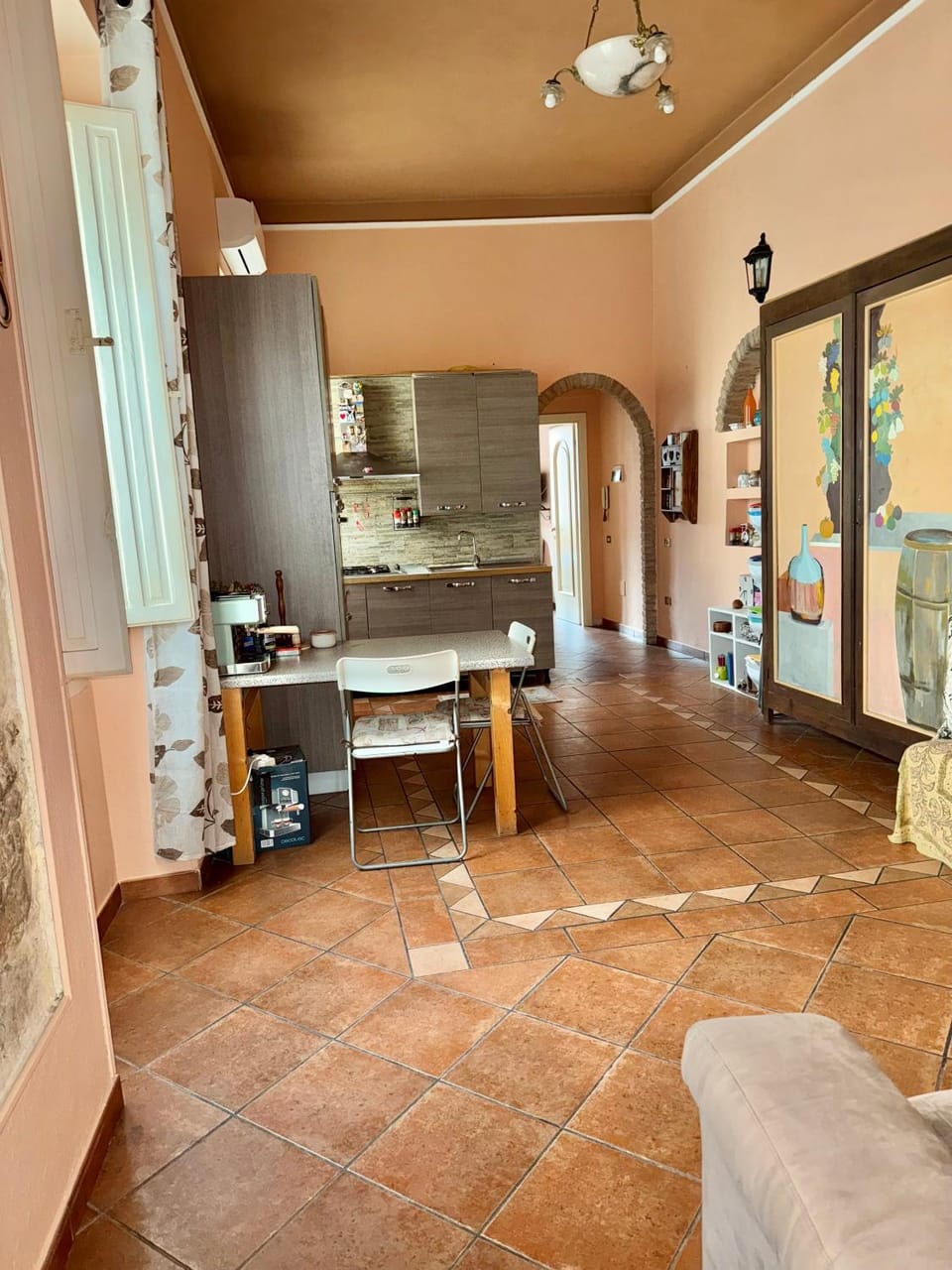 Kitchen or kitchenette, Living room, Dining area