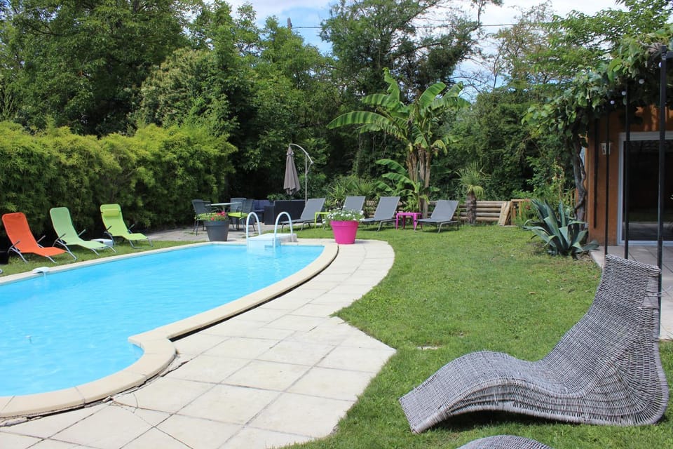 Garden, Swimming pool, sunbed