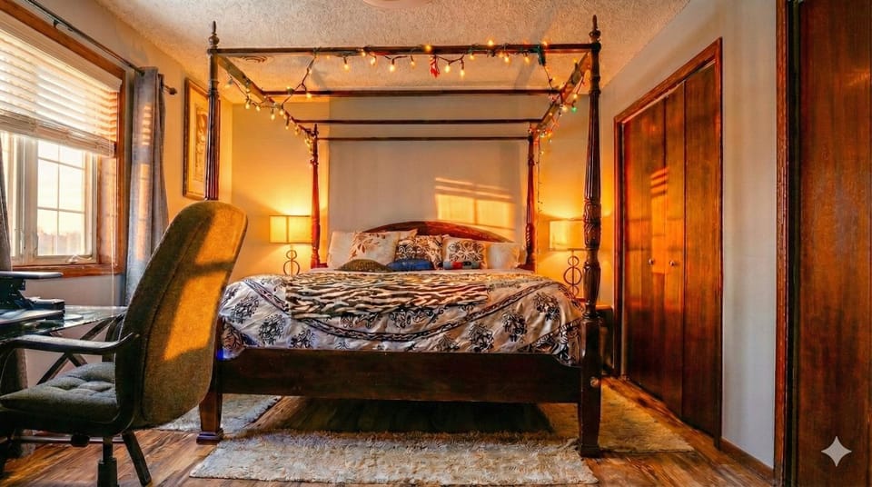 Bed, Bedroom