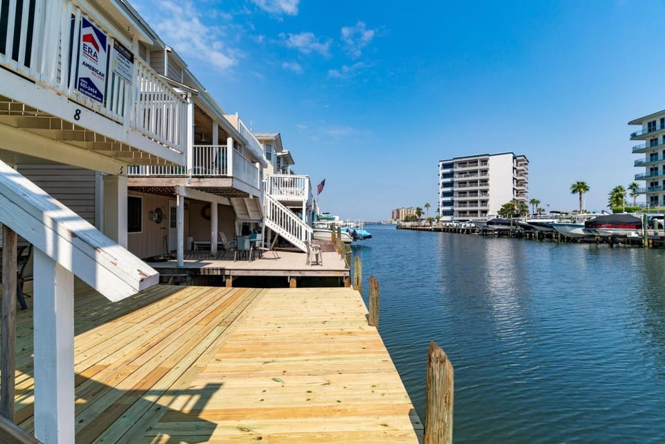 Canal Place Unit 8 harbor views with boat dock House in Destin