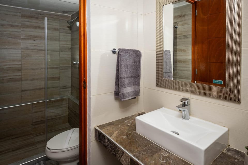 Bathroom, towels