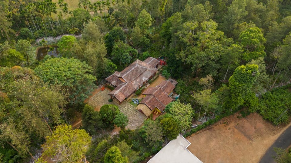 Property building, Bird's eye view, Garden