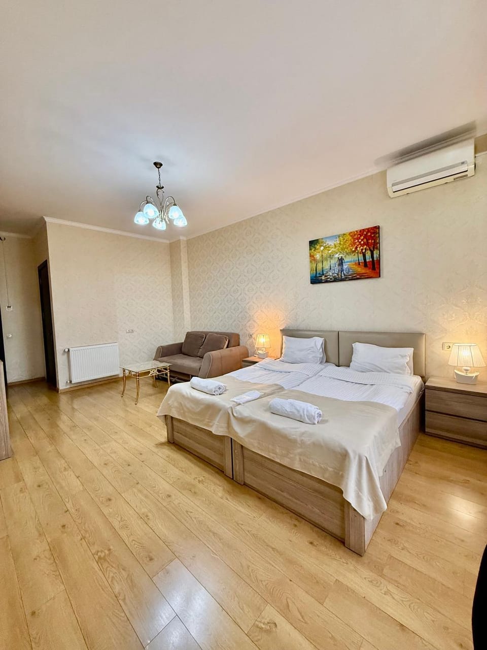 Bed, Bedroom, air conditioner