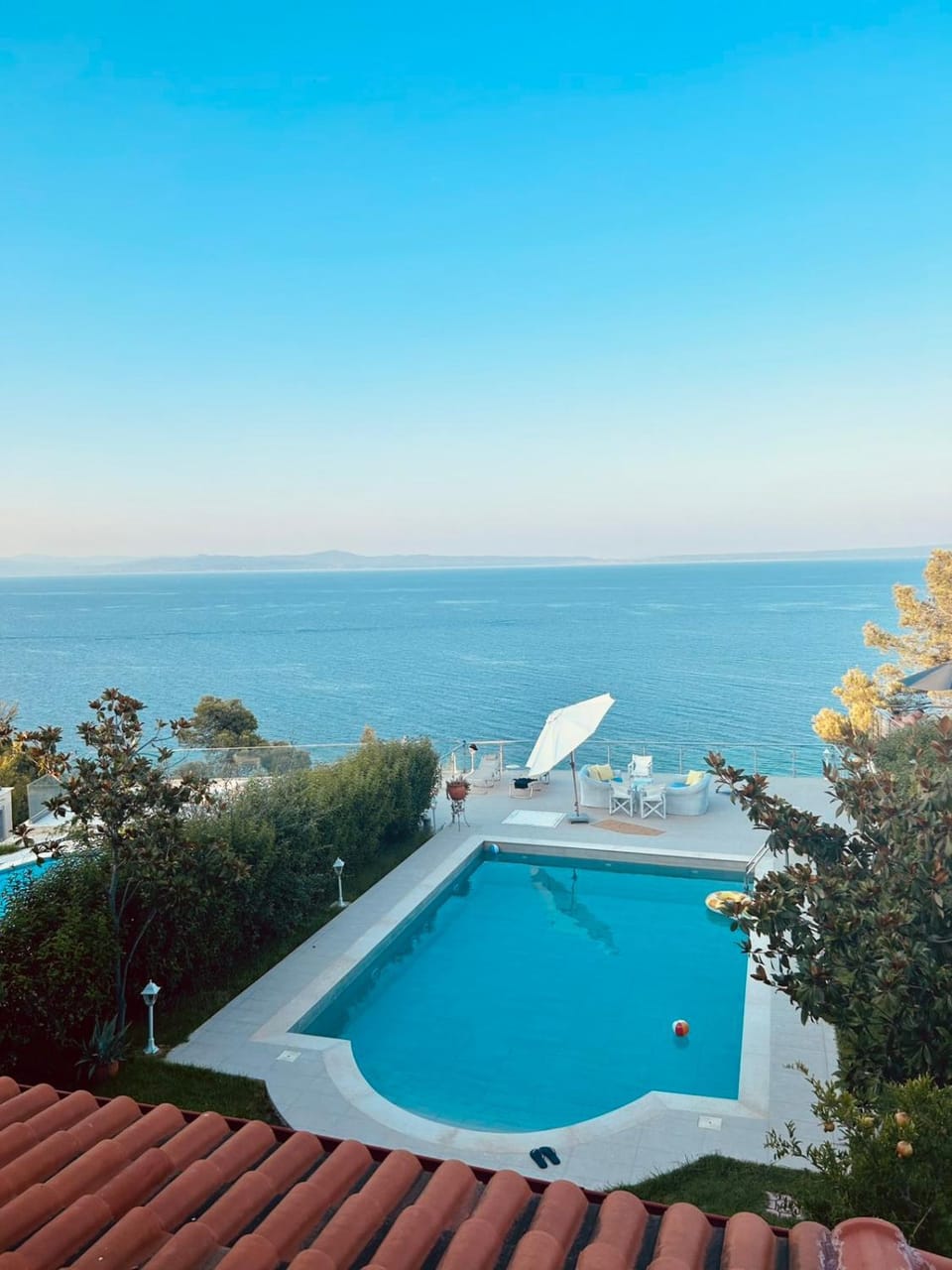 Natural landscape, Pool view, Sea view, Swimming pool