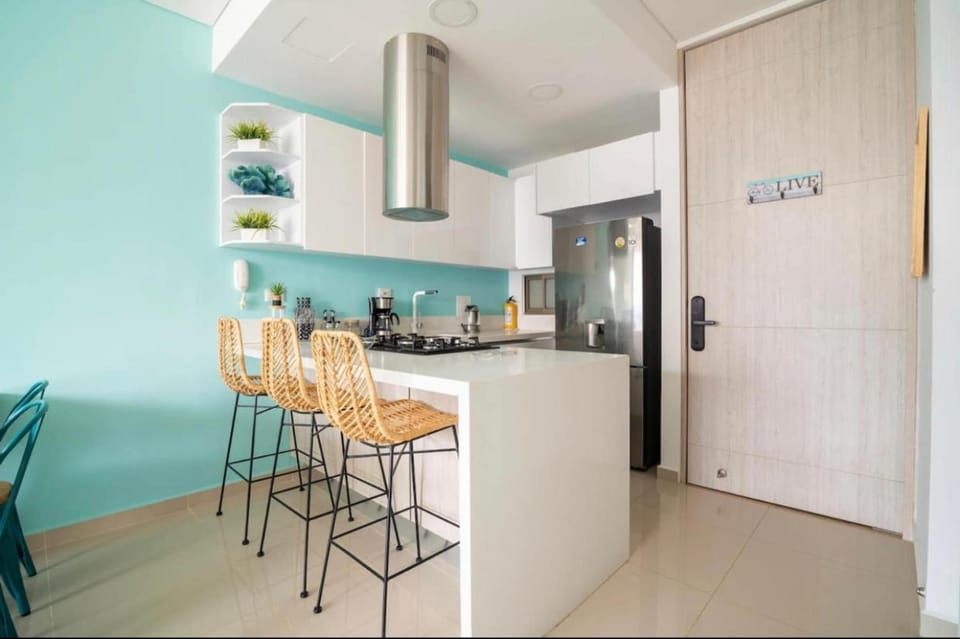 Kitchen or kitchenette, oven, stove