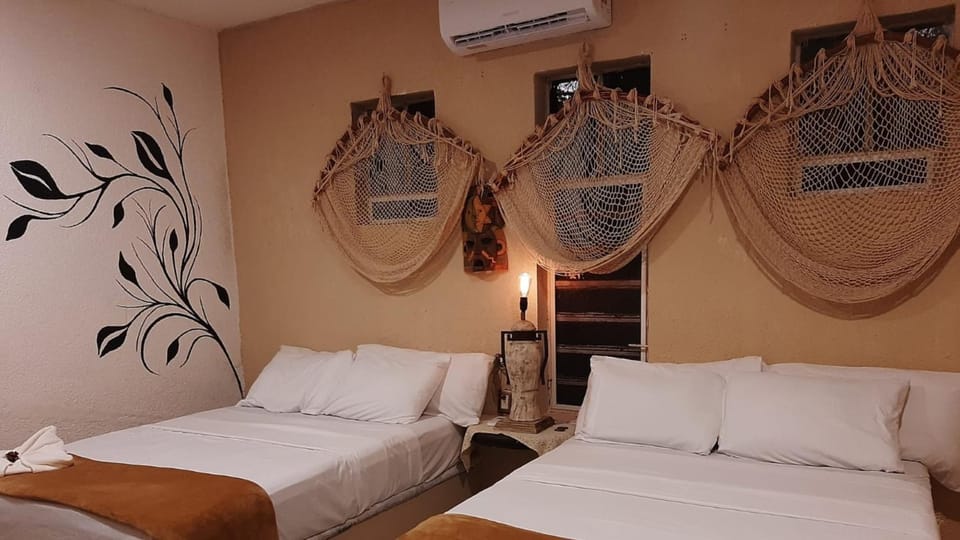 Bed, Bedroom, air conditioner