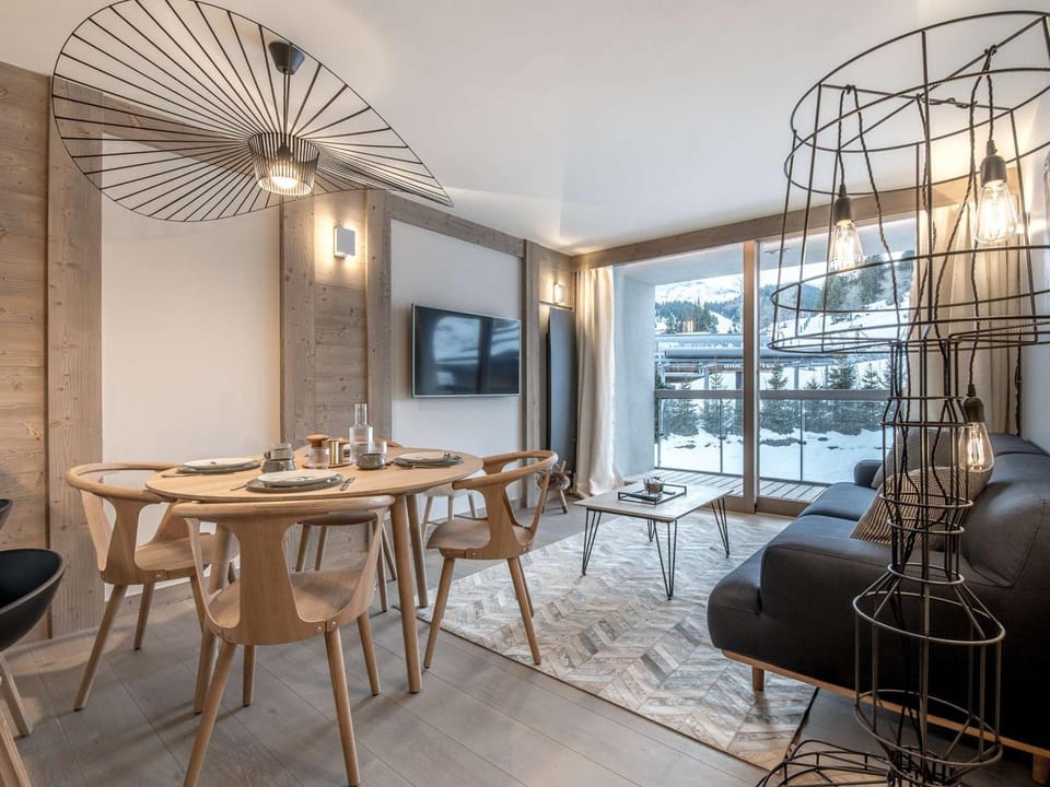 Courchevel 1550 : Appart cosy 4 pers, animaux OK, accès SPA Apartment in Saint-Bon-Tarentaise