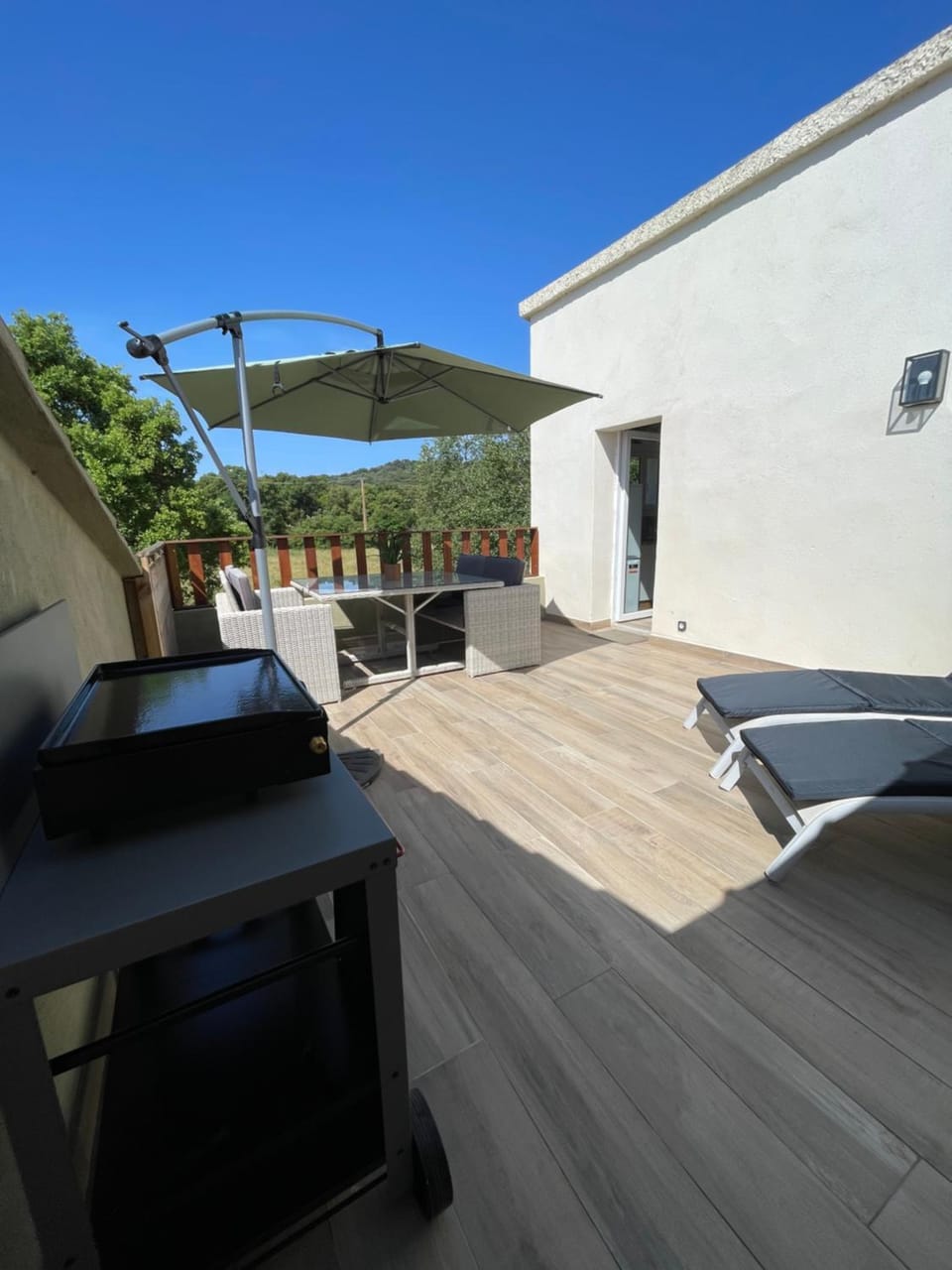 Patio, Balcony/Terrace, Dining area, sunbed