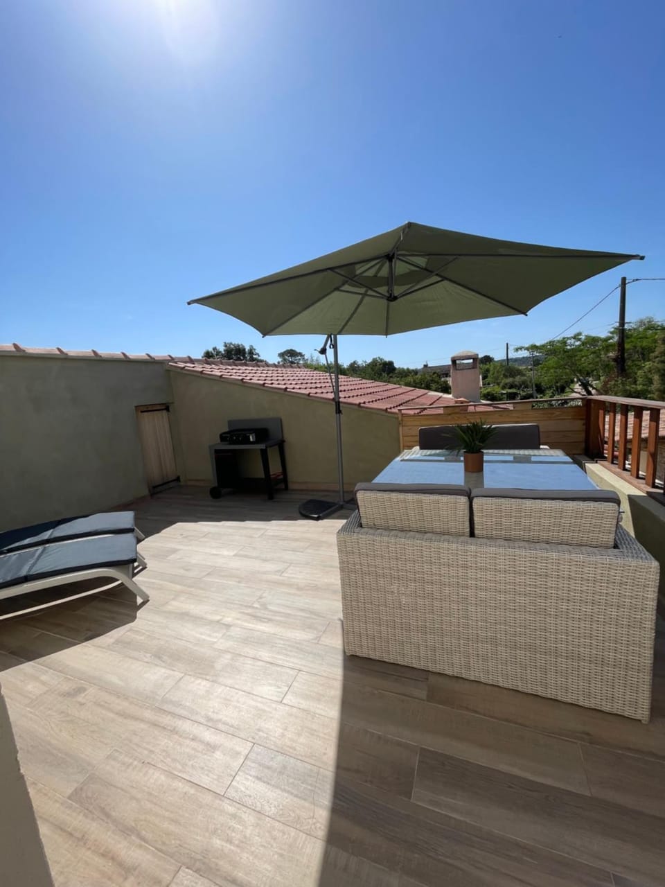 Patio, Natural landscape, Balcony/Terrace, sunbed