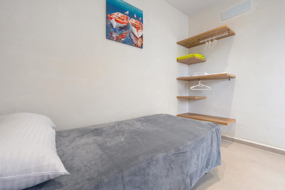 Property building, Living room, Bedroom