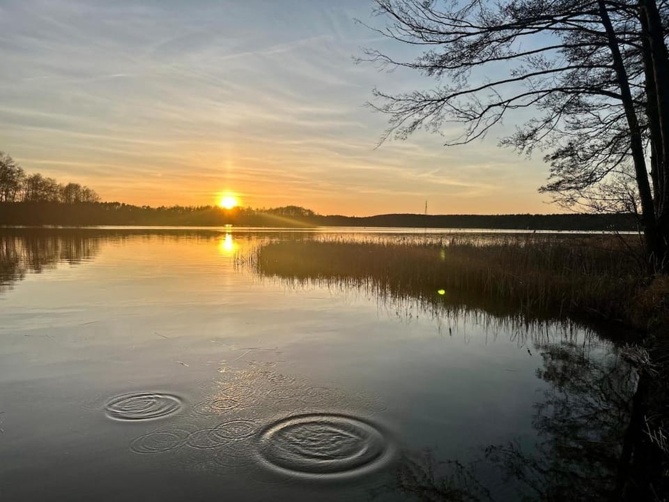 Natural landscape, Lake view, Sunset