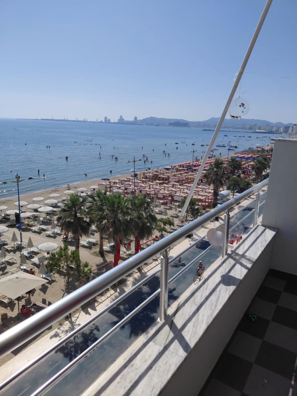 Blue Royal Apartment Sea View, Balcony & Beachfront Apartment in Tirana County, Albania