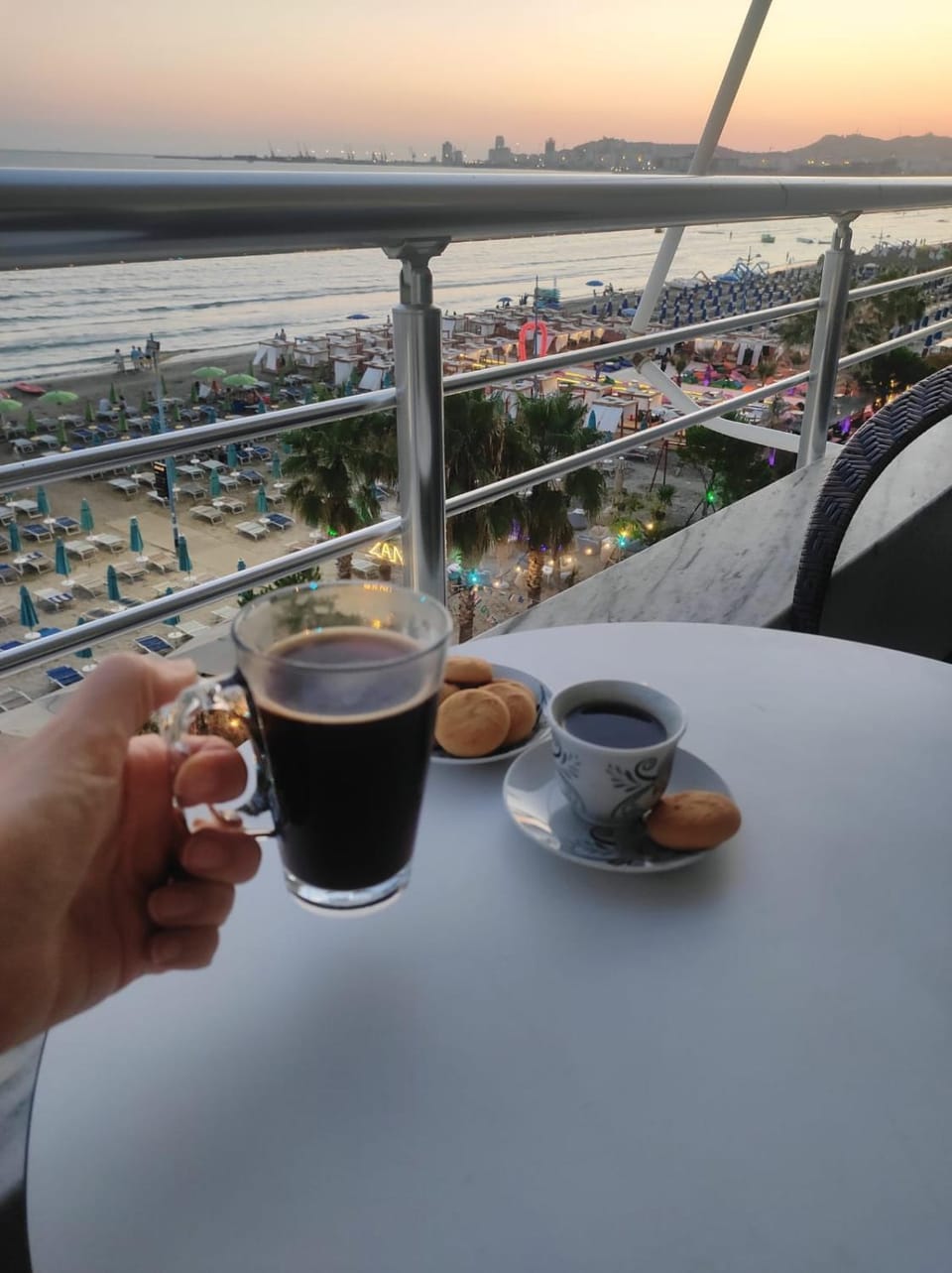 Blue Royal Apartment Sea View, Balcony & Beachfront Apartment in Tirana County, Albania