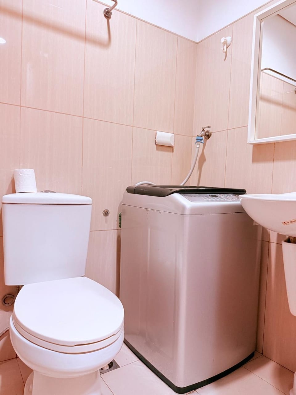 Toilet, Bathroom, washing machine