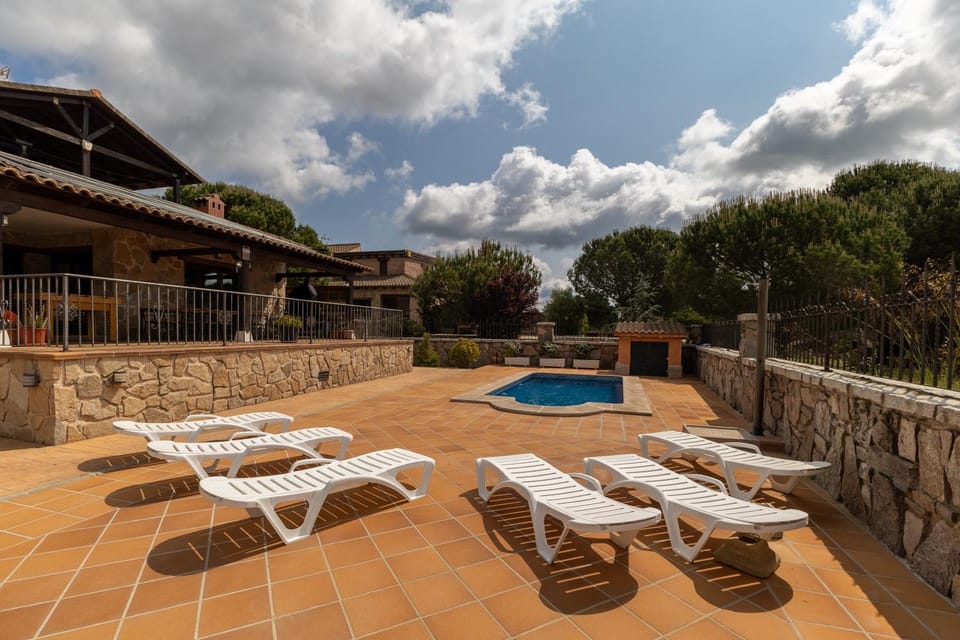 Property building, Living room, Swimming pool