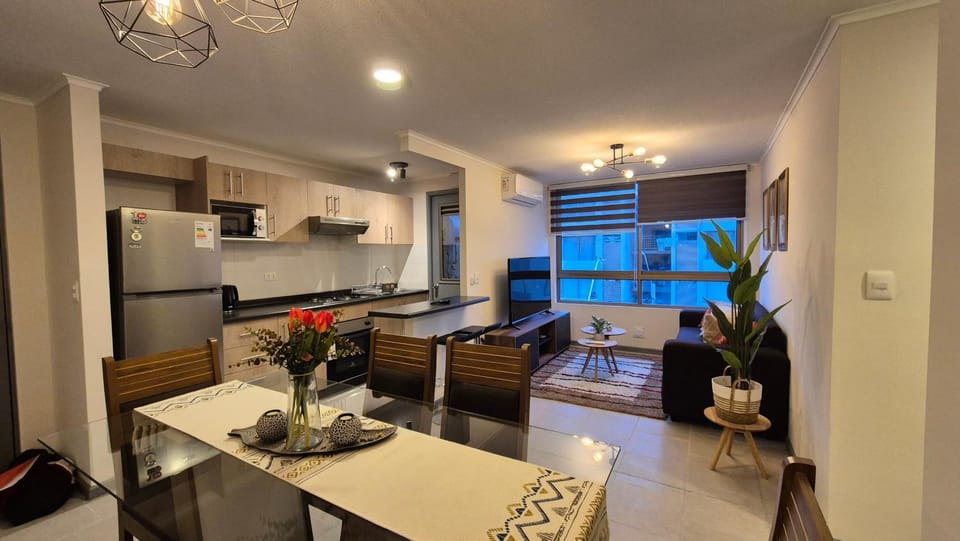 TV and multimedia, Living room, Dining area, Garden view, kitchen, air conditioner