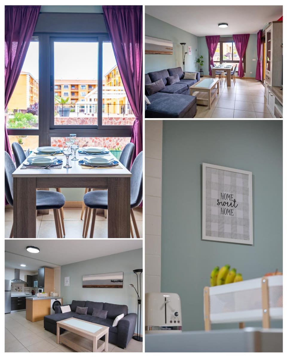 Kitchen or kitchenette, Living room, Dining area