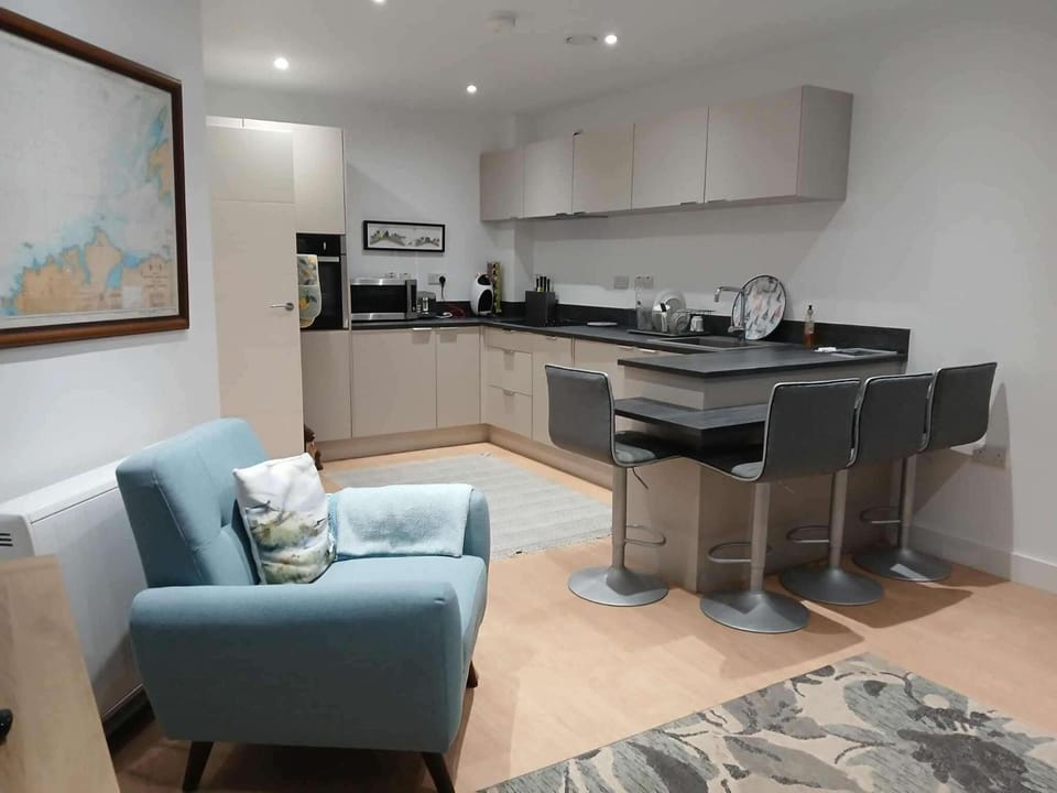 Kitchen or kitchenette, Living room, Dining area