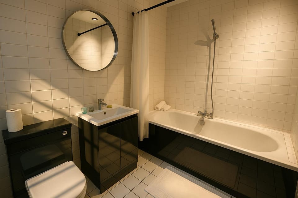 Shower, Toilet, Bathroom, towels