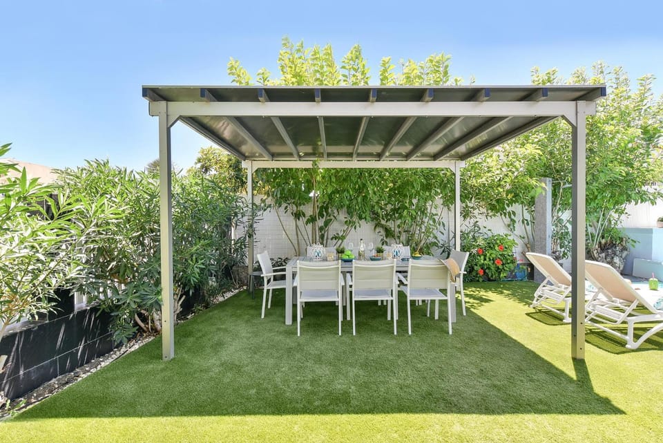 Day, Garden, sunbed