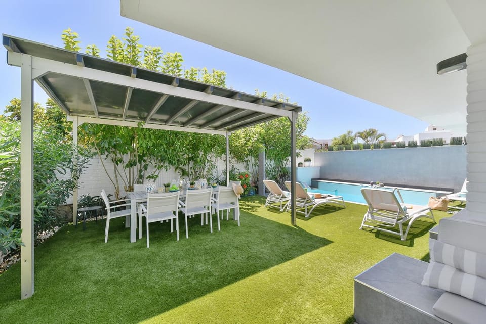 Day, Garden, sunbed
