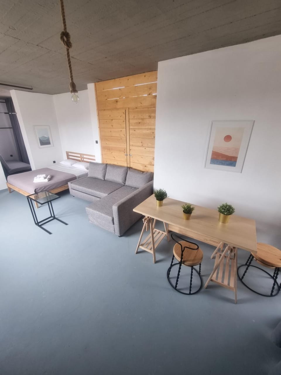 Property building, Living room, Seating area, Dining area