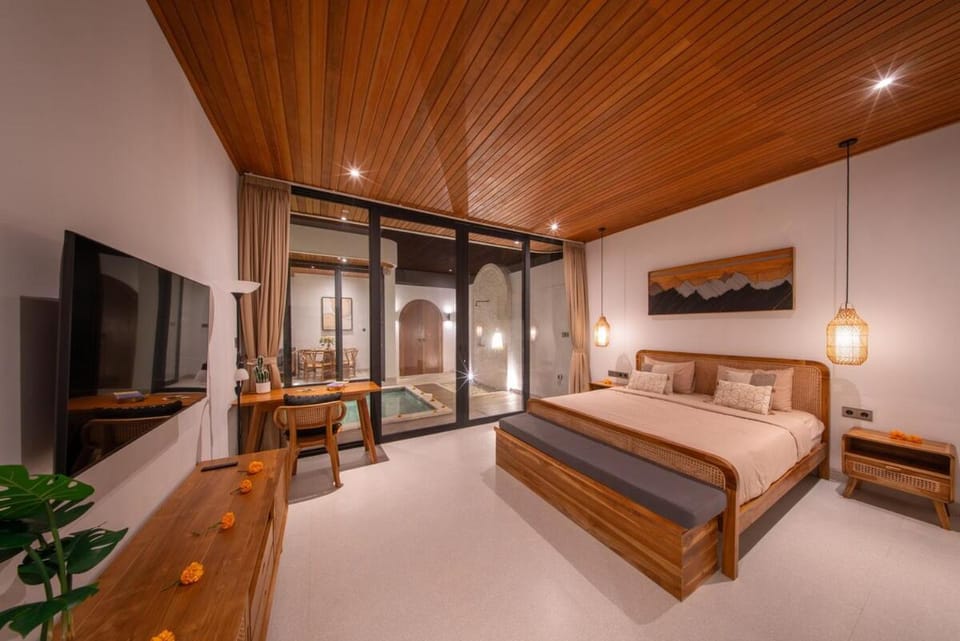 Bed, TV and multimedia, Photo of the whole room, Bedroom
