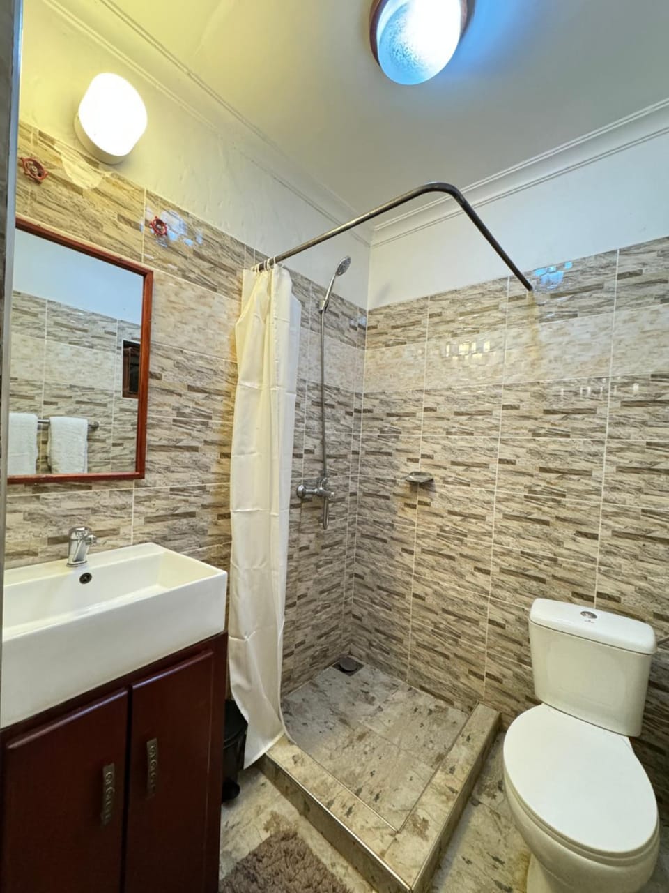 Shower, Toilet, Property building, Bathroom