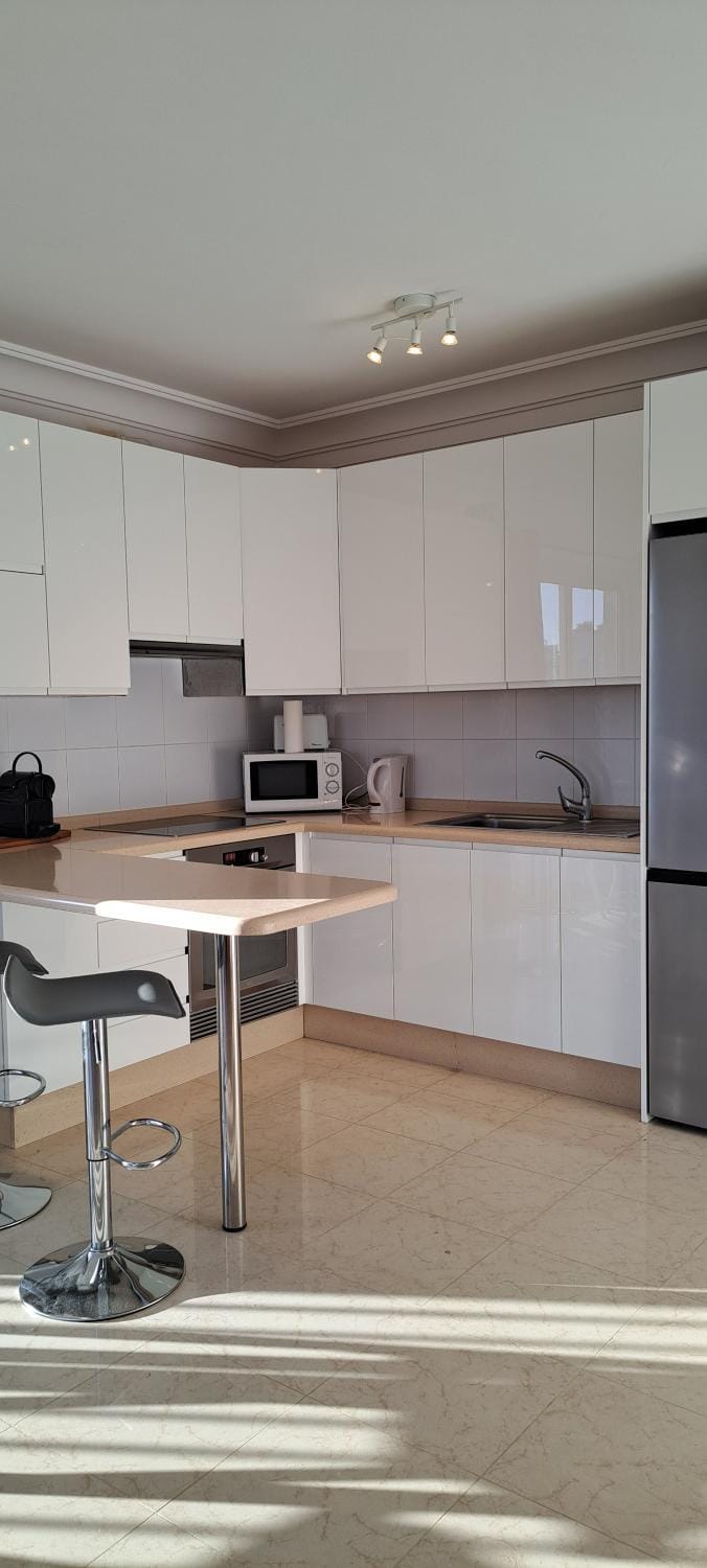 Kitchen or kitchenette, Dining area, oven, stove, toaster