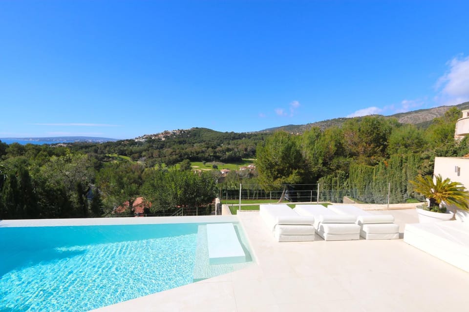 Property building, Living room, Swimming pool