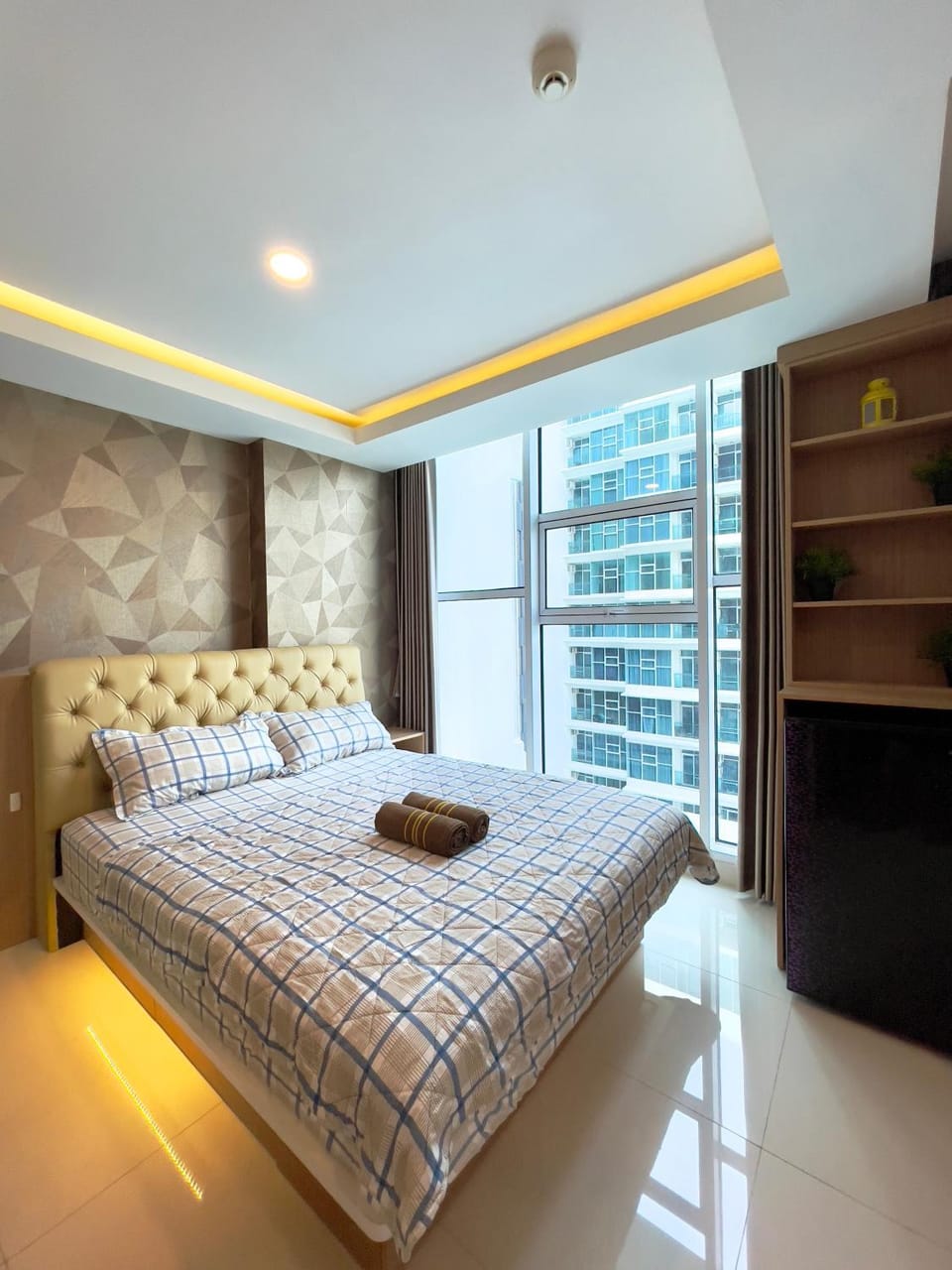 Bed, Photo of the whole room, Bedroom, wardrobe