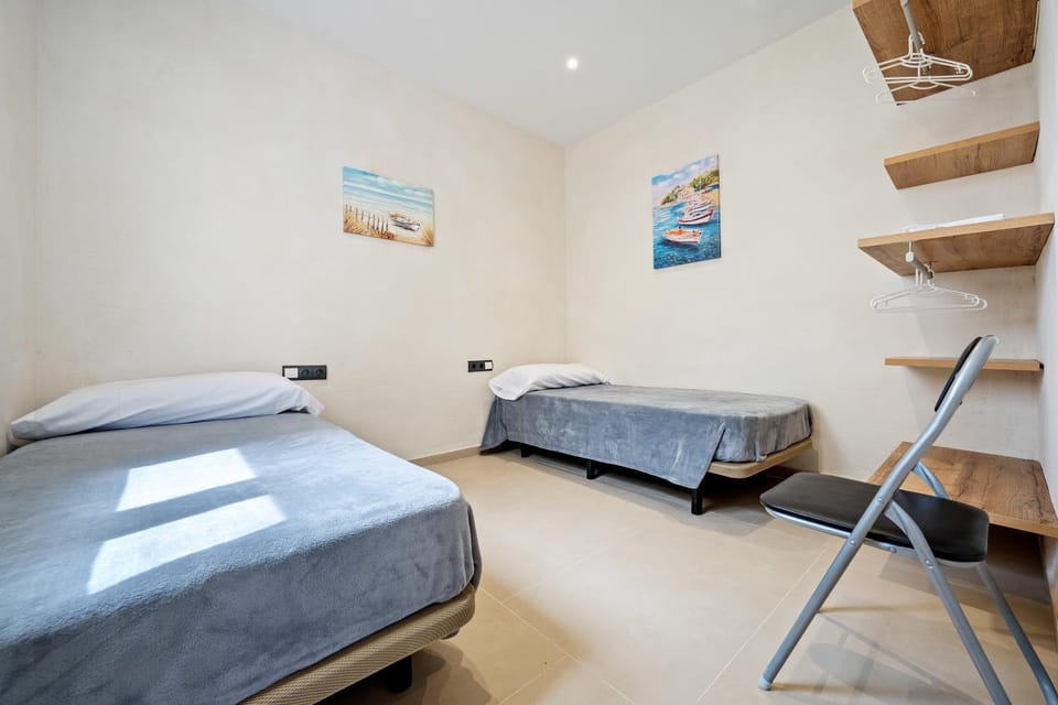 Property building, Living room, Bedroom