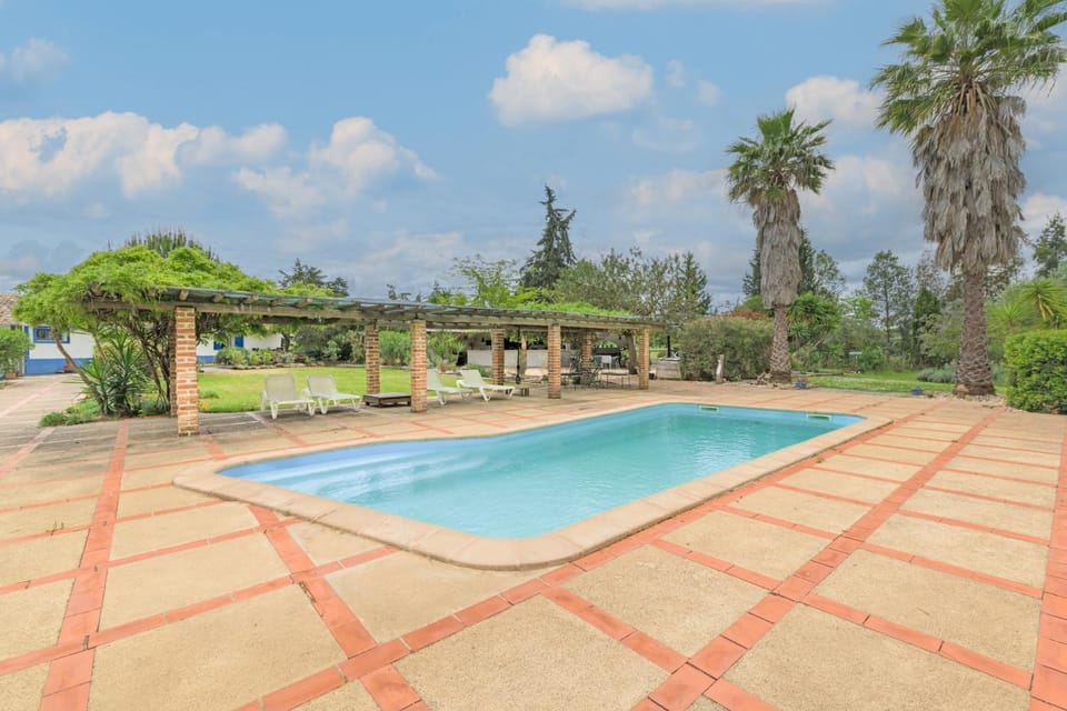 Property building, Living room, Swimming pool