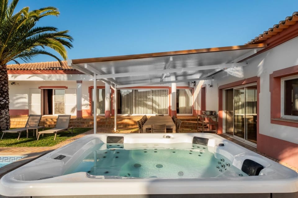 Property building, Living room, Swimming pool