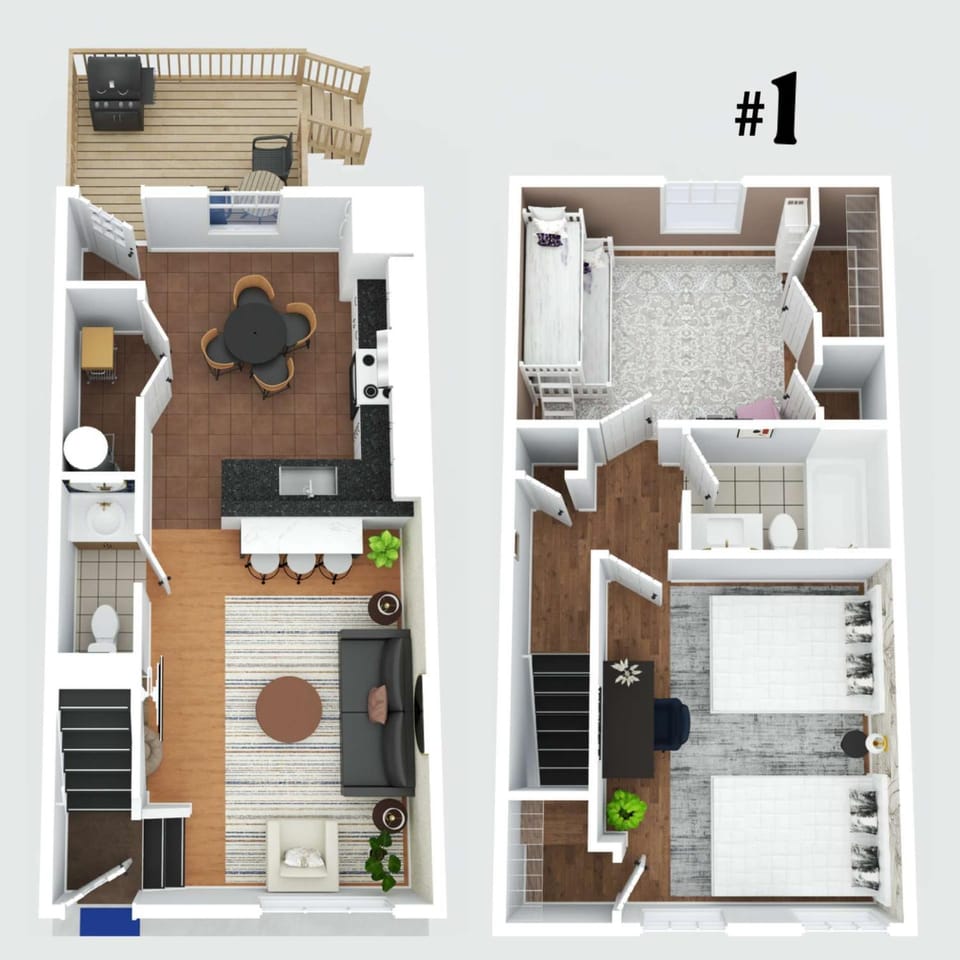 2 BR 1 & half Bath Retreat, Sleeps 7, only 3 Miles to Ark! Apartment in Williamstown