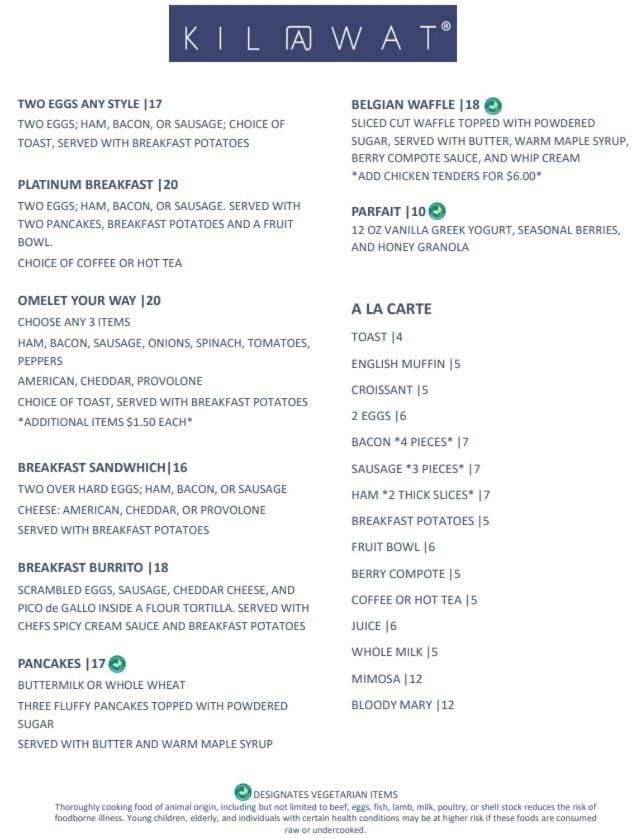 Restaurant/places to eat