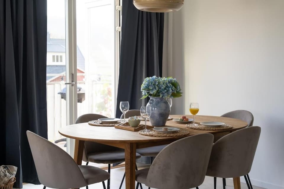 Modern Beachy Home with Terrace Charm First Floor House in Skåne County