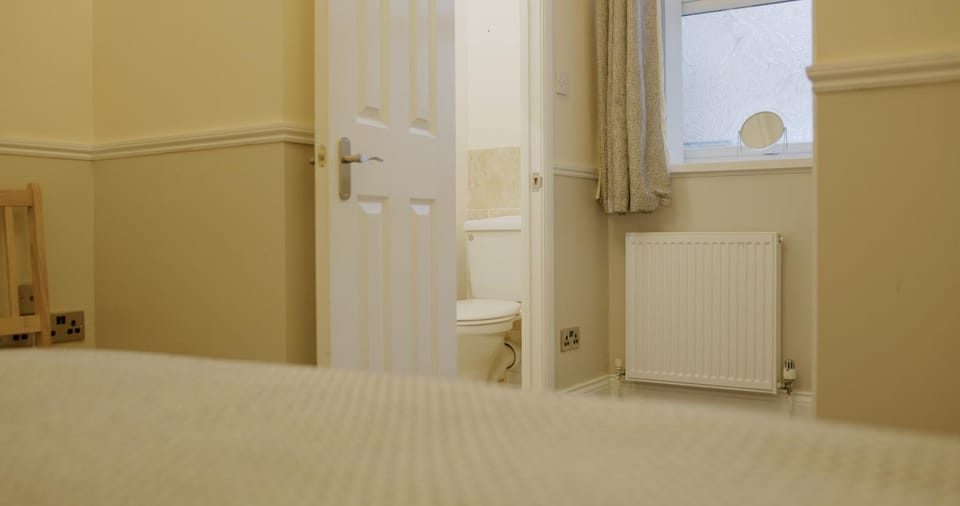 Bed, Bathroom, Bedroom
