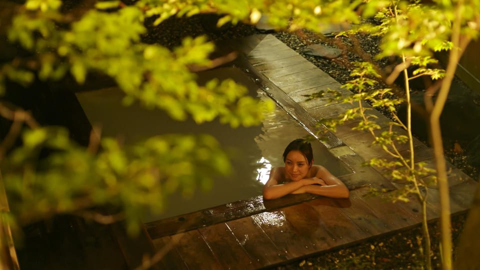 Night, Natural landscape, Hot Spring Bath, Open Air Bath