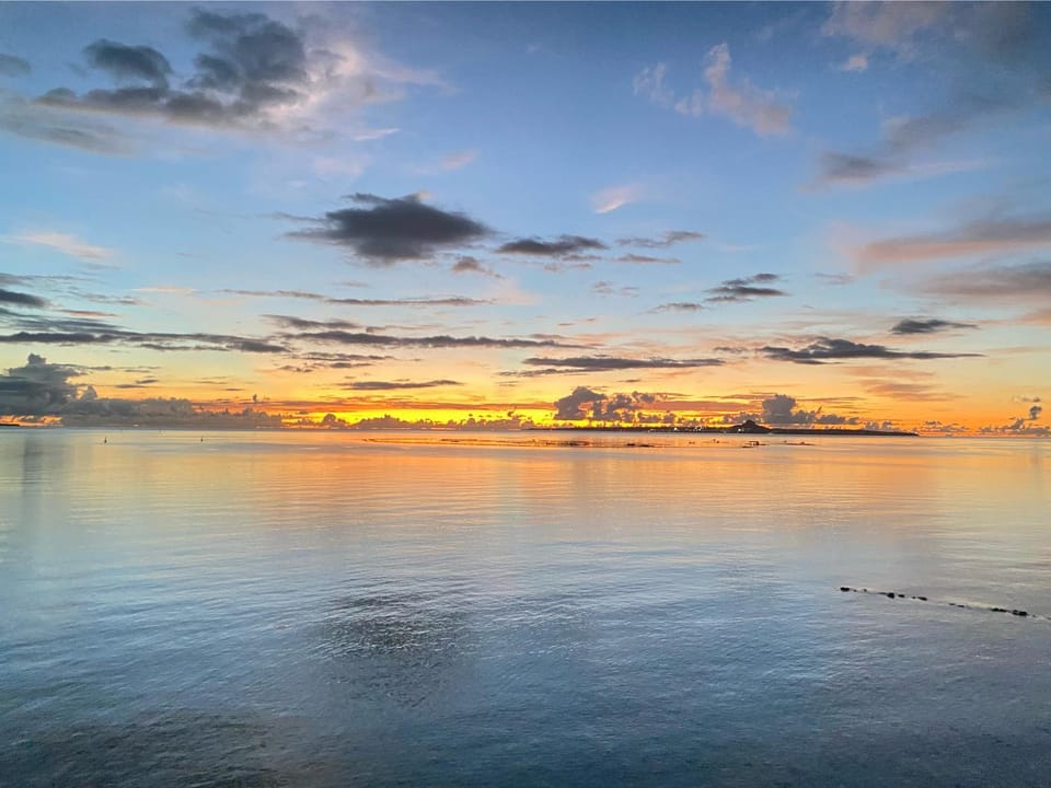 Natural landscape, Sea view, Sunset