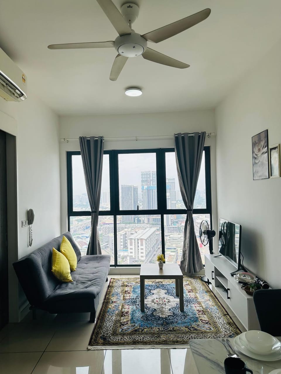 Living room, City view